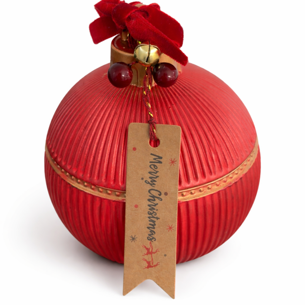 Bougie boule de Noël Art Déco